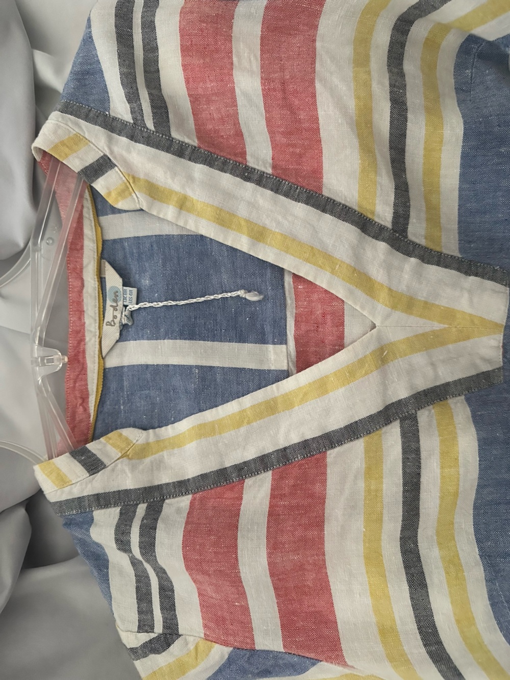 Boden size 4r shift dress in linen. Can be a nice summer dress or cover up.